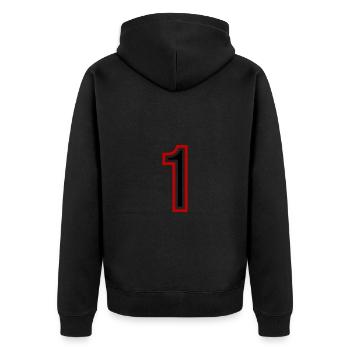 Justaucorps à 1 numéro d’année - Veste à capuche bio Premium Unisexe - noir - Dos - Nico (187cm)