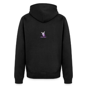 SPIDER-BUNNY - Unisex Premium Organic Zip Hoodie - black - Back - Nico (187cm)