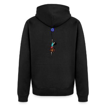 Voyage - Veste à capuche bio Premium Unisexe - noir - Dos - Nico (187cm)