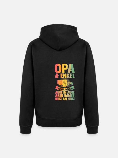 Patenonkel Patentochter Taufkind Geschenk - Unisex Premium Bio Zip Hoodie - Schwarz