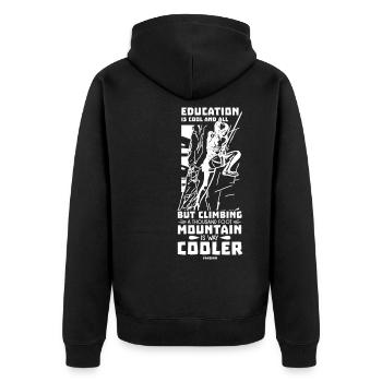 Grimper - Veste à capuche bio Premium Unisexe - noir - Dos - Nico (187cm)