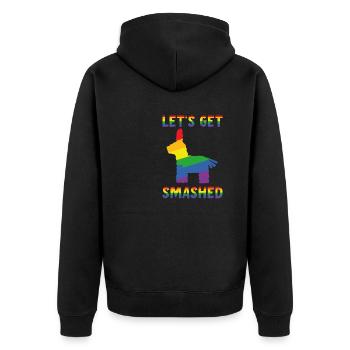 Faisons smashed Pinata - Veste à capuche bio Premium Unisexe - noir - Dos - Nico (187cm)