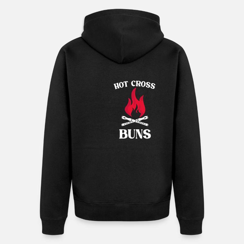 Hot Cross Buns - Veste à capuche bio Premium Unisexe - noir