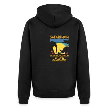 Maman Safari - Veste à capuche bio Premium Unisexe - noir - Dos - Nico (187cm)
