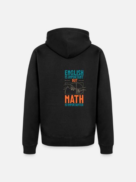 Geometry Golden Ratio Math Fibonacci - Unisex Premium Organic Zip Hoodie - black