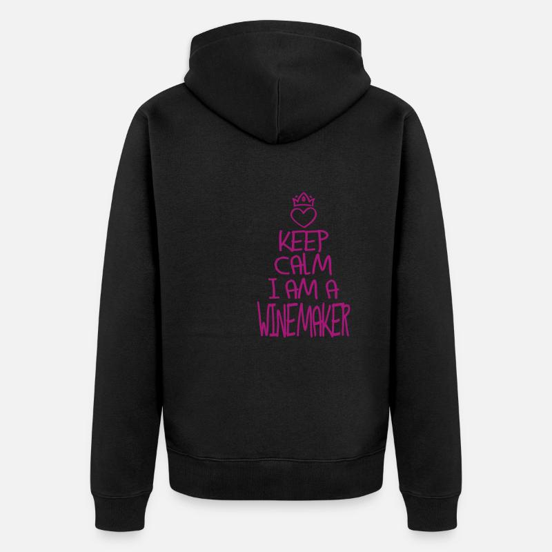 Best Winzer ever Winzer Geschenk - Unisex Premium Bio Zip Hoodie - Schwarz