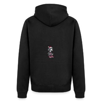 Lévrier chien Noël Cool Noël - Veste à capuche bio Premium Unisexe - noir - Dos - Nico (187cm)