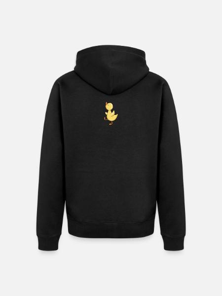 Entchen - Unisex Premium Bio Zip Hoodie - Schwarz