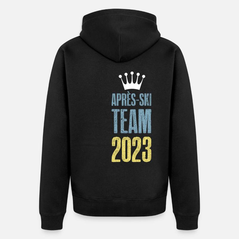 Après-ski 2023 Krone - Veste à capuche bio Premium Unisexe - noir