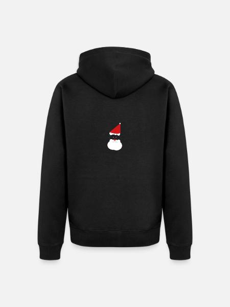 Nikolaus komm in unser Haus - Unisex Premium Bio Zip Hoodie - Schwarz