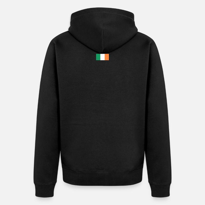 Drapeau irlandais - Veste à capuche bio Premium Unisexe - noir