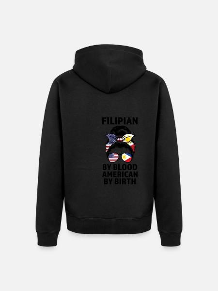 Philippinisch Filipino Philippinisches Geschenk - Unisex Premium Bio Zip Hoodie - Schwarz