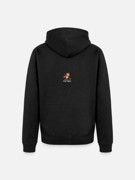 Fahrrad - Unisex Premium Bio Zip Hoodie - Schwarz