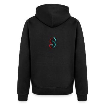 Dollar - Veste à capuche bio Premium Unisexe - noir - Dos - Nico (187cm)