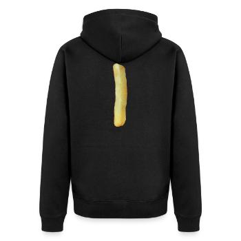 Frites un - Veste à capuche bio Premium Unisexe - noir - Dos - Nico (187cm)