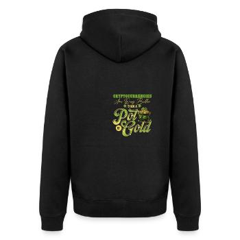 Les crypto-monnaies sont meilleures que Pot Of Gold St - Veste à capuche bio Premium Unisexe - noir - Dos - Nico (187cm)