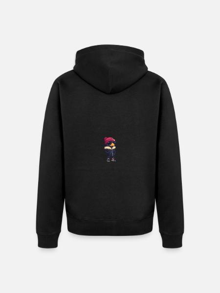 Harpy Bird Winter - Unisex Premium Organic Zip Hoodie - black