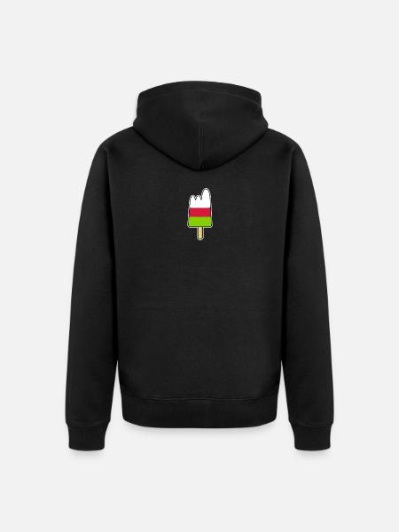 Popsicles - Mountains / Glaciers / Peaks - Unisex Premium Organic Zip Hoodie - black