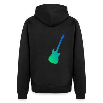 Guitare Guitariste Hommes Femmes Guitare Guitare Joue - Veste à capuche bio Premium Unisexe - noir - Dos - Nico (187cm)
