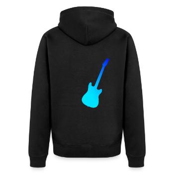 Guitariste Guitariste Guitare Guitariste Femmes - Veste à capuche bio Premium Unisexe - noir - Dos - Nico (187cm)