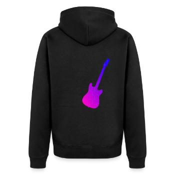 Guitariste Guitariste Hommes Guitariste Femmes - Veste à capuche bio Premium Unisexe - noir - Dos - Nico (187cm)