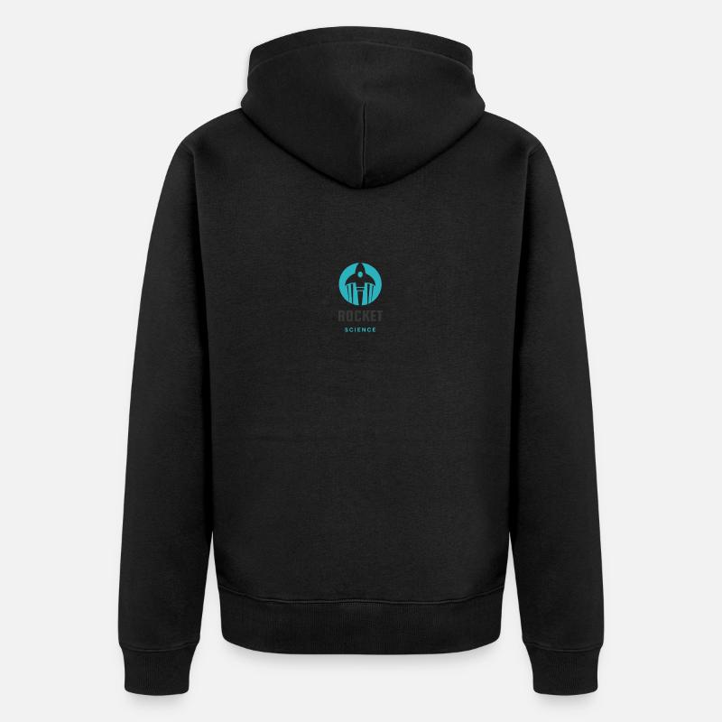 Rocket Science - Unisex Premium Bio Zip Hoodie - Schwarz