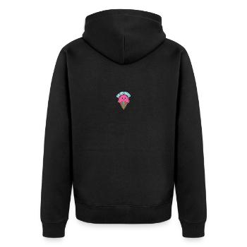 Geburtstag - Unisex Premium Bio Zip Hoodie - Schwarz - Hinten - Nico (187cm)