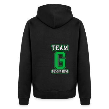Schulkind Schulwechsel Beste Klasse Schulstart Gym - Unisex Premium Bio Zip Hoodie - Schwarz - Hinten - Nico (187cm)