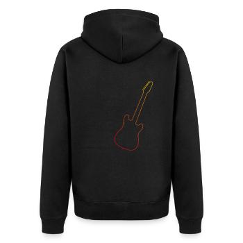 Guitariste Hommes Guitare électrique guitare électronique - Veste à capuche bio Premium Unisexe - noir - Dos - Nico (187cm)