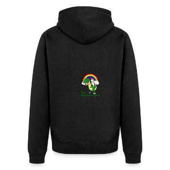 Frère frère frère Brother I cadeau - Veste à capuche bio Premium Unisexe - noir - Dos - Nico (187cm)