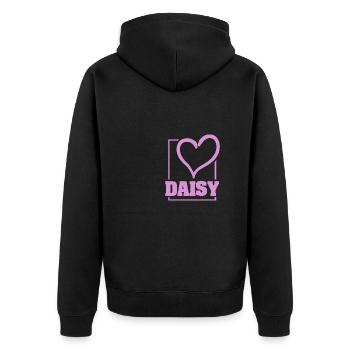 Épouser Daisy - Veste à capuche bio Premium Unisexe - noir - Dos - Nico (187cm)