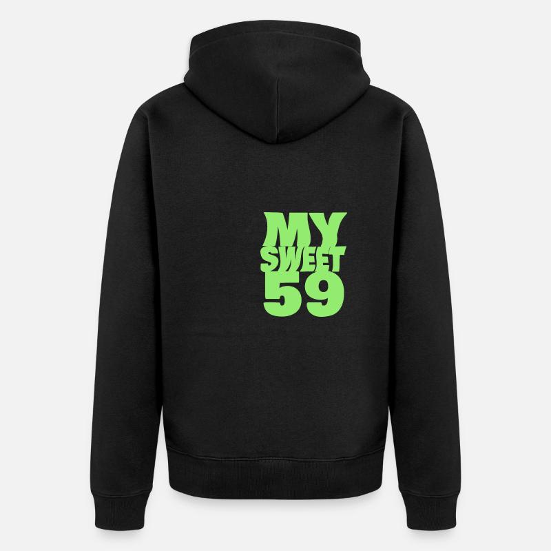 59 - Veste à capuche bio Premium Unisexe - noir
