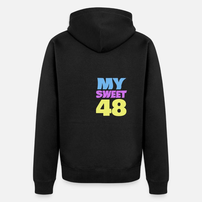 Doux 48 - Veste à capuche bio Premium Unisexe - noir