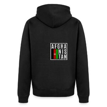 Afghanistan - Veste à capuche bio Premium Unisexe - noir - Dos - Nico (187cm)