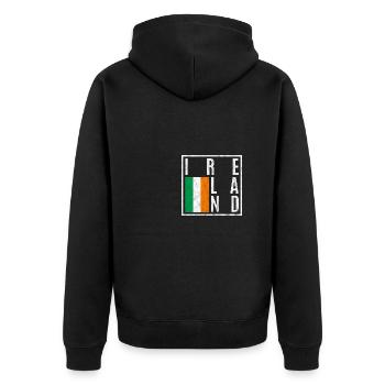 Irlande - Veste à capuche bio Premium Unisexe - noir - Dos - Nico (187cm)