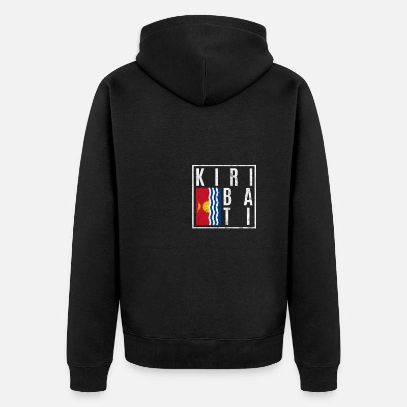 Kiribati - Veste à capuche bio Premium Unisexe - noir