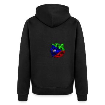 Baloutchistan - Veste à capuche bio Premium Unisexe - noir - Dos - Nico (187cm)