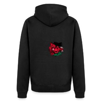 Jordanie - Veste à capuche bio Premium Unisexe - noir - Dos - Nico (187cm)