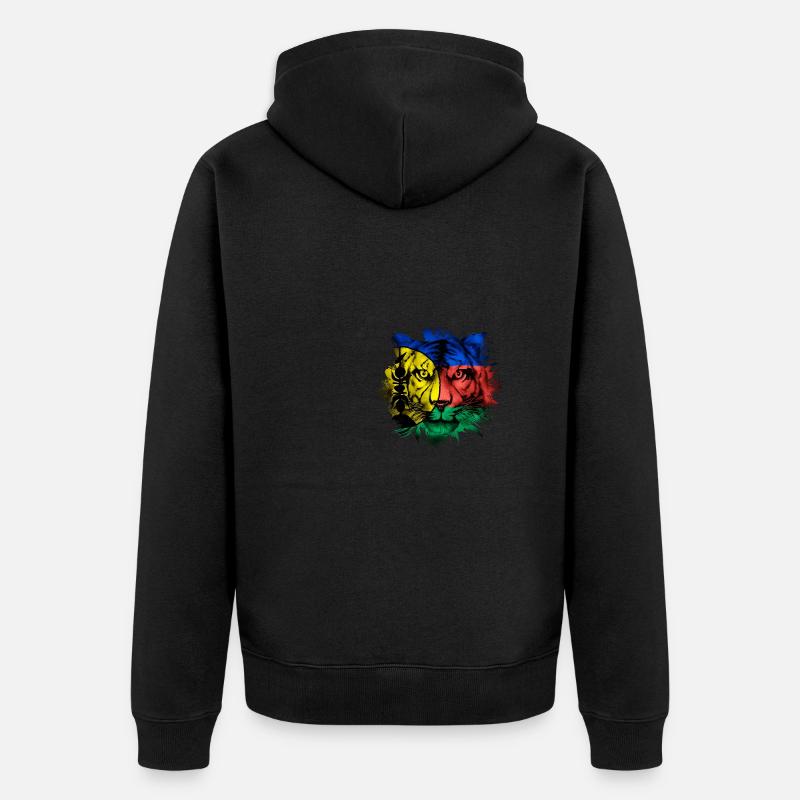 Nouvelle-Calédonie - Veste à capuche bio Premium Unisexe - noir