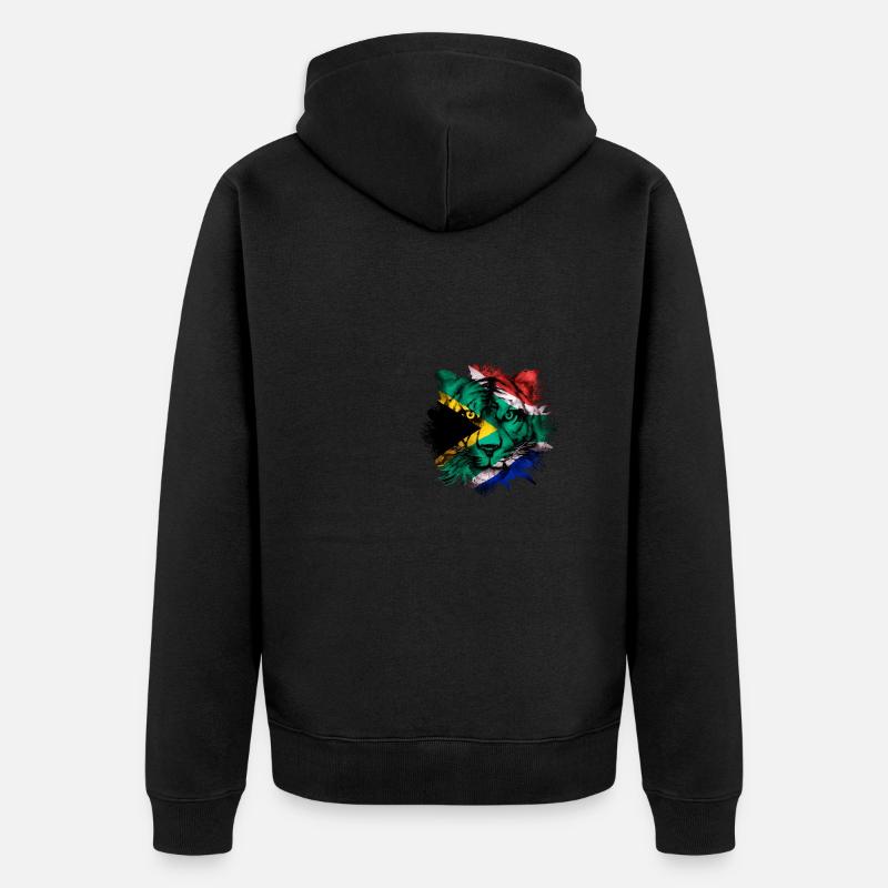 Afrique du Sud - Veste à capuche bio Premium Unisexe - noir
