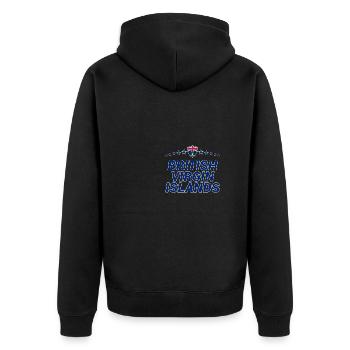 Îles Vierges britanniques - Veste à capuche bio Premium Unisexe - noir - Dos - Nico (187cm)