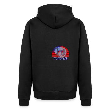 Taiwan - Veste à capuche bio Premium Unisexe - noir - Dos - Nico (187cm)
