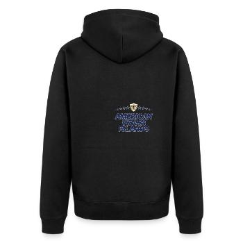 Îles Vierges américaines - Veste à capuche bio Premium Unisexe - noir - Dos - Nico (187cm)