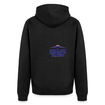 Heard und McDonaldinseln - Unisex Premium Bio Zip Hoodie - Schwarz - Hinten - Nico (187cm)