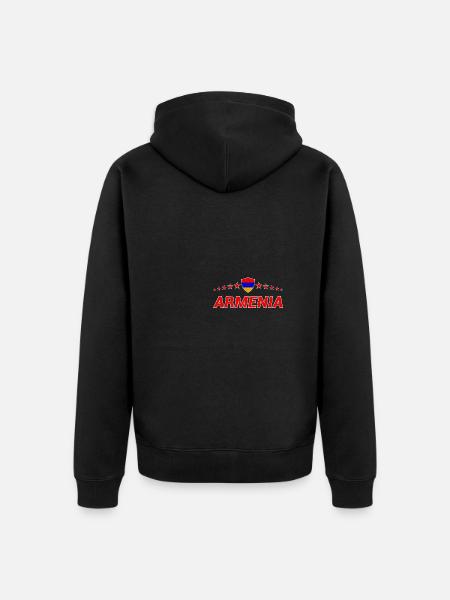 Armenia - Unisex Premium Organic Zip Hoodie - black