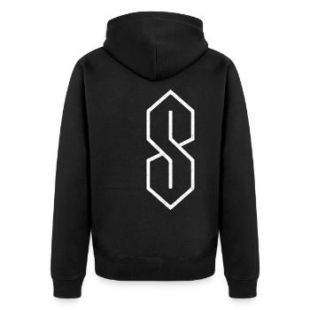 années quatre-vingt-dix - Veste à capuche bio Premium Unisexe - noir - Dos - Nico (187cm)