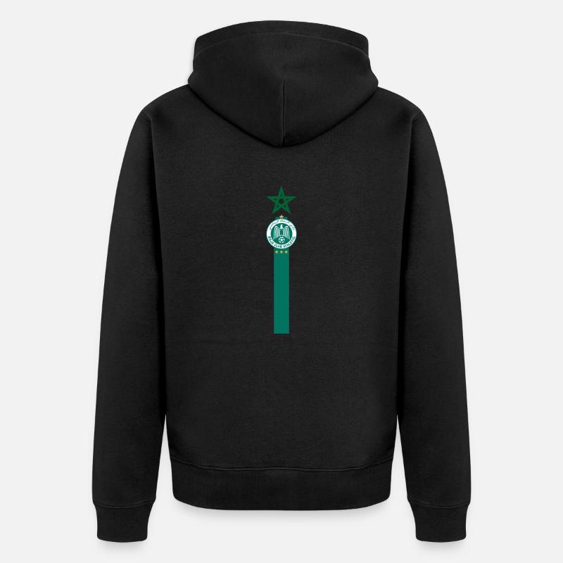 Raja Marokko - Unisex Premium Bio Zip Hoodie - Schwarz
