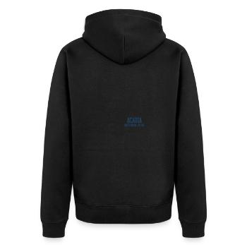Parc national Acadia Minimaliste Rétro - Veste à capuche bio Premium Unisexe - noir - Dos - Nico (187cm)