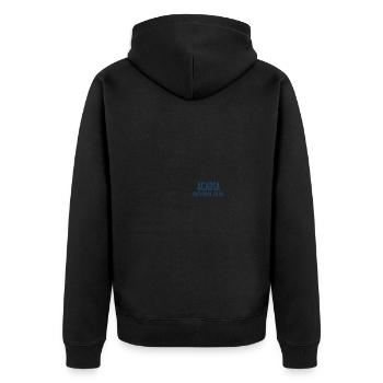 Parc national Acadia Minimaliste Rétro - Veste à capuche bio Premium Unisexe - noir - Dos - Nico (187cm)