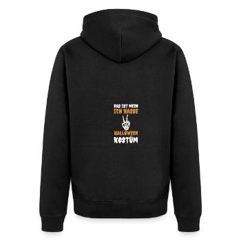 My costume is smeared with blood in the laundry - Unisex Premium Organic Zip Hoodie - black - Back - Nico (187cm)